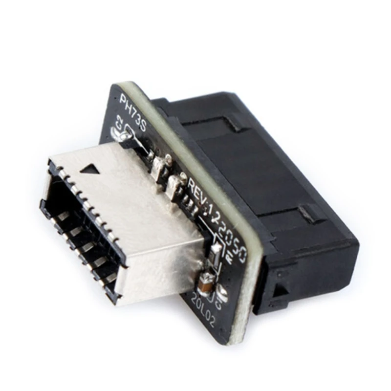 OOTDTY-Adaptador de Panel frontal para placa base, conector USB 3,0 (3,1 Gen 2) de 19 pines A USB 3,1, Tipo E, tipo C, 20 pines