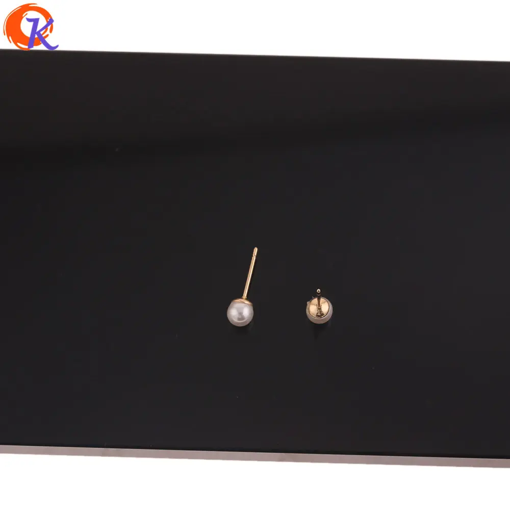 

Cordial Design 100Pcs 5*5MM Jewelry Accessories/Earrings Stud/Hand Made/Genuine Gold Plating/Imitation Pearl/Earring Findings