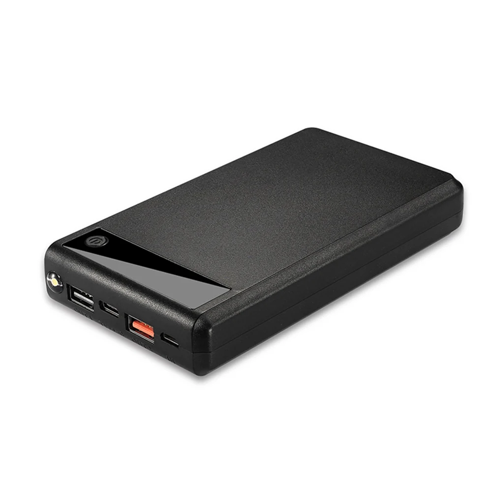 5V Dual USB Автомобильное зарядное устройство 6*18650 Мощность банк Тип C Батарея коробка