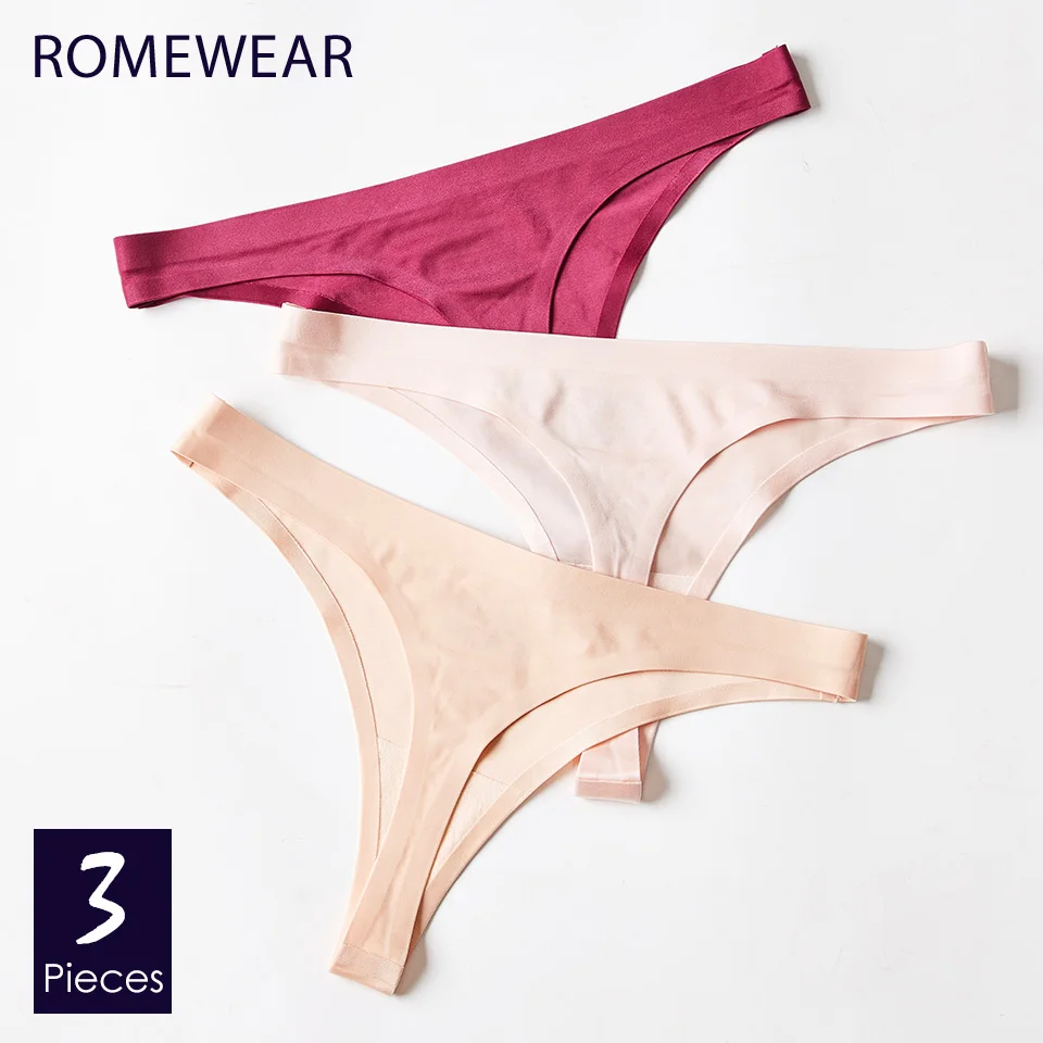 3 шт./лот женские стринги бесшовные сексуальные нижнее белье для женщин