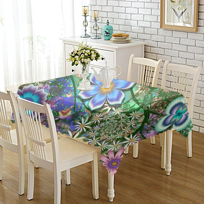 

Thicken Printed Fabric Tablecloth Household Table Cloth TV Cabinet Coffee Table Cloth round Table Placemat red table cloth