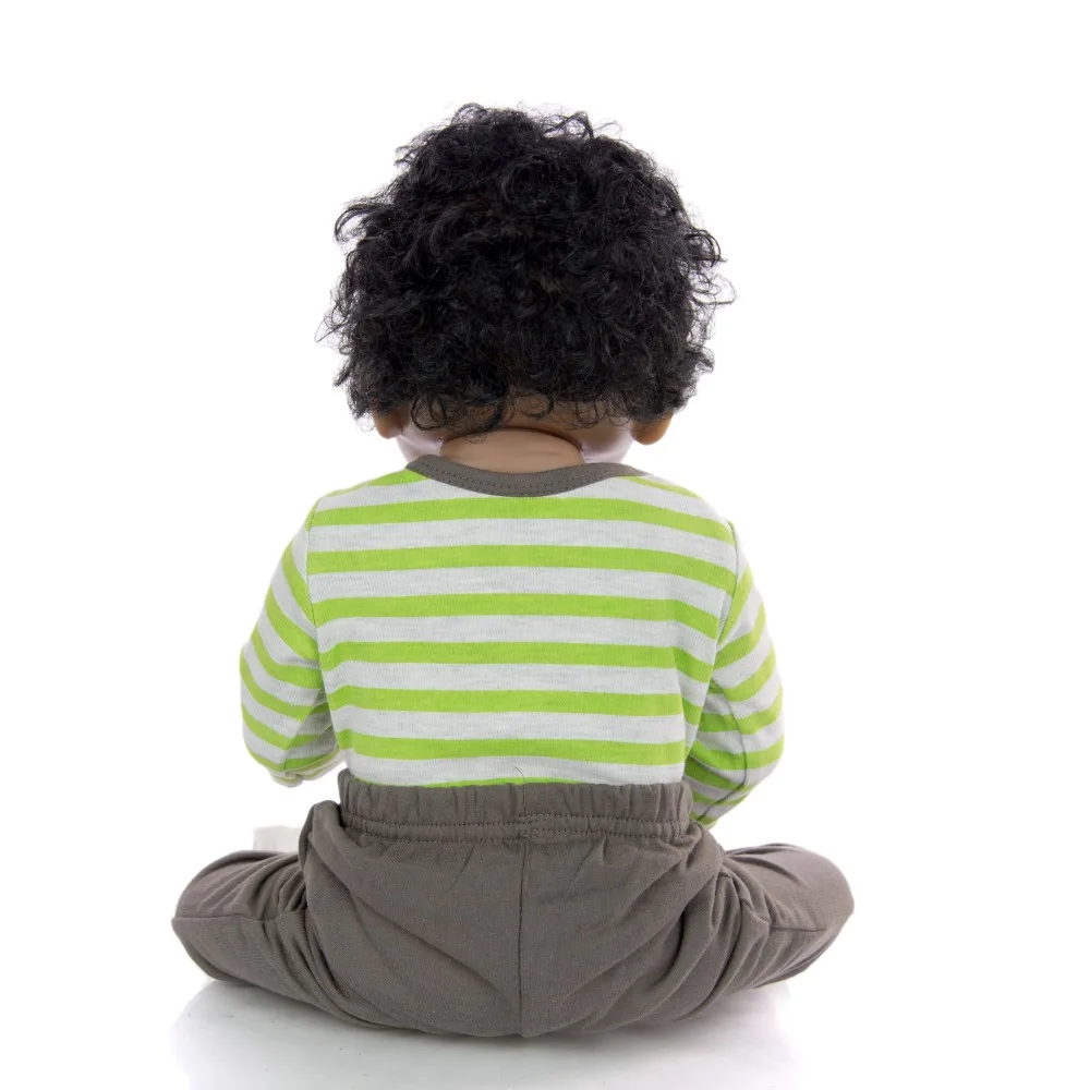 Кукла-младенец 22 дюйма виниловая силиконовая черная для девочек | Игрушки и хобби