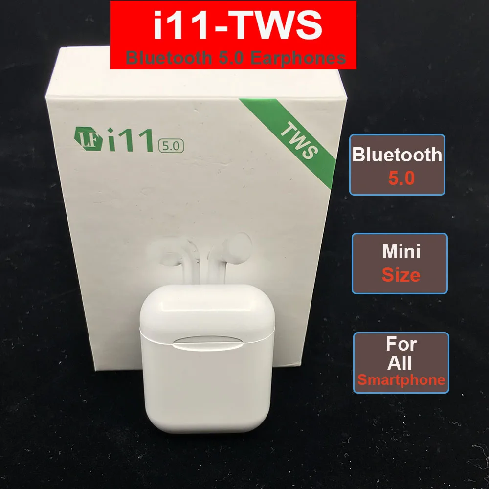 i18 i11 TWS мини беспроводные Bluetooth наушники inpods 12 i30 i10 max tws стерео наушники с зарядным устройством Mic