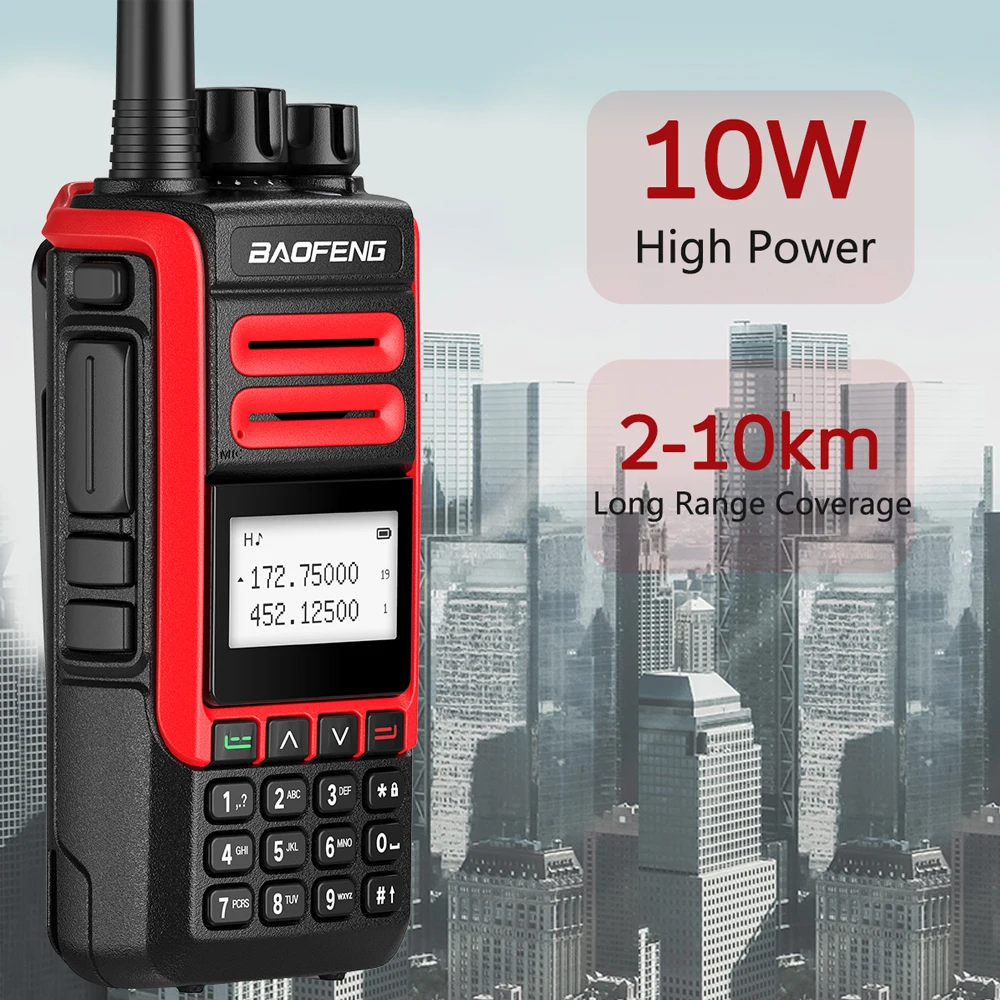Портативная рация Baofeng 10 Вт UV-99 UV-5R UV-9R UV-10R PLUS | Мобильные телефоны и аксессуары