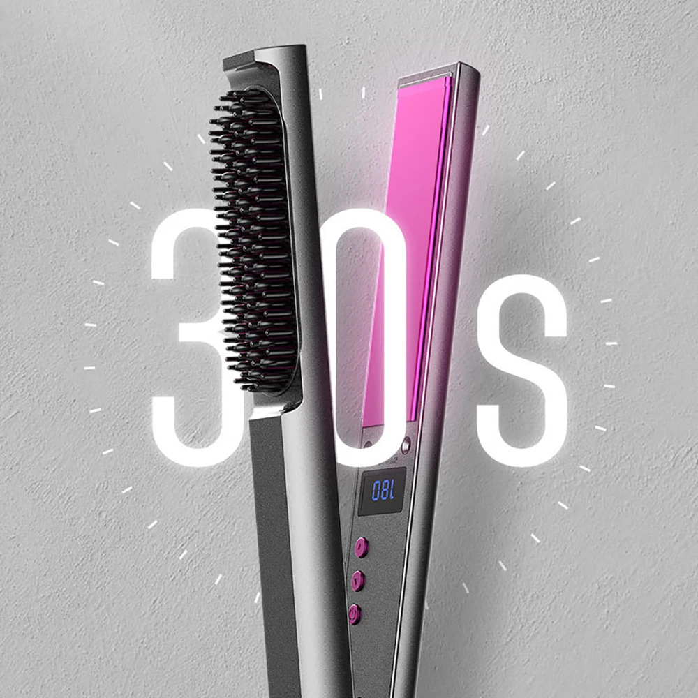 Выпрямитель для волос путешествий Профессиональный Большой Керамика 3 в 1