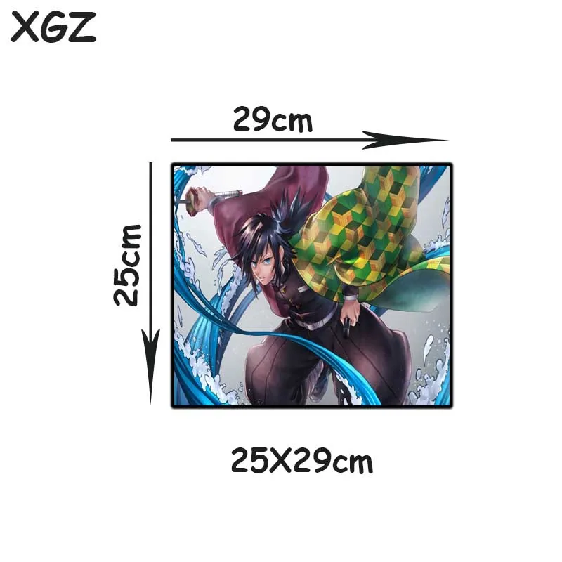 Коврик для мыши XGZ с рисунком аниме убийца демонов игровой коврик kimetsu no YAIBA черной