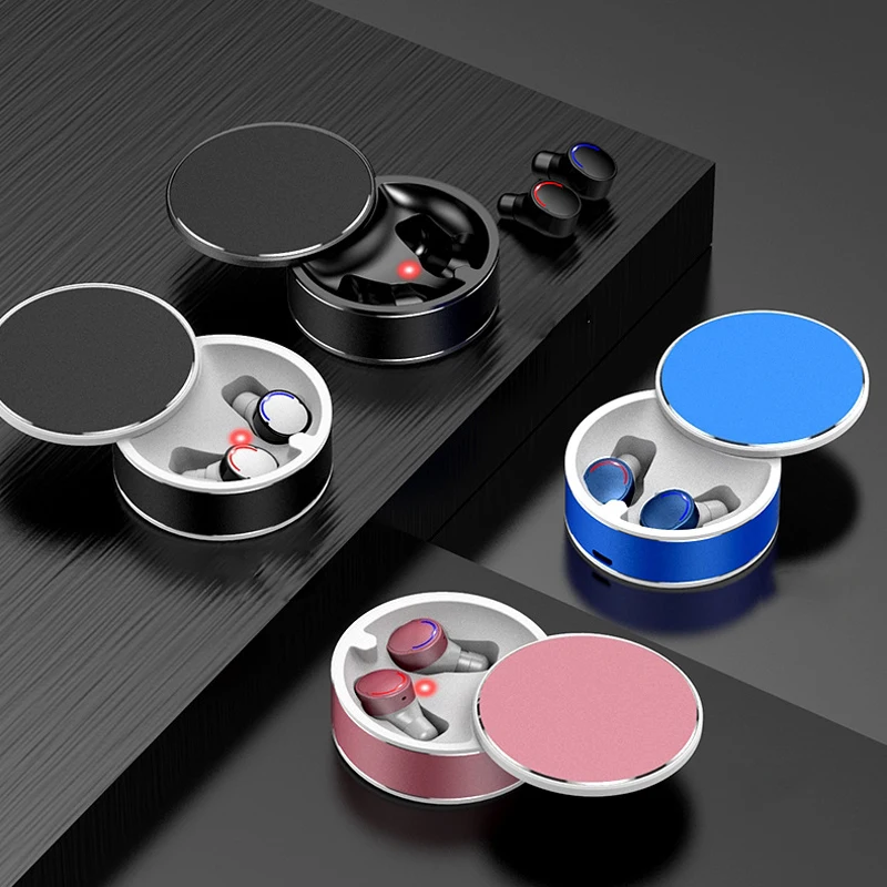 Мини наушники вкладыши TWS Bluetooth 5 0 Беспроводной спортивные Шум шумоподавления