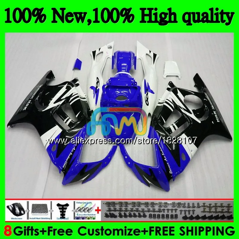 

Топ + бак наборы для HONDA синий черный CBR600FS CBR600F3 1995 1996 97 98 3BS.307 CBR600 F3 CBR 600 FS 600F3 95 96 1997 1998 обтекатель