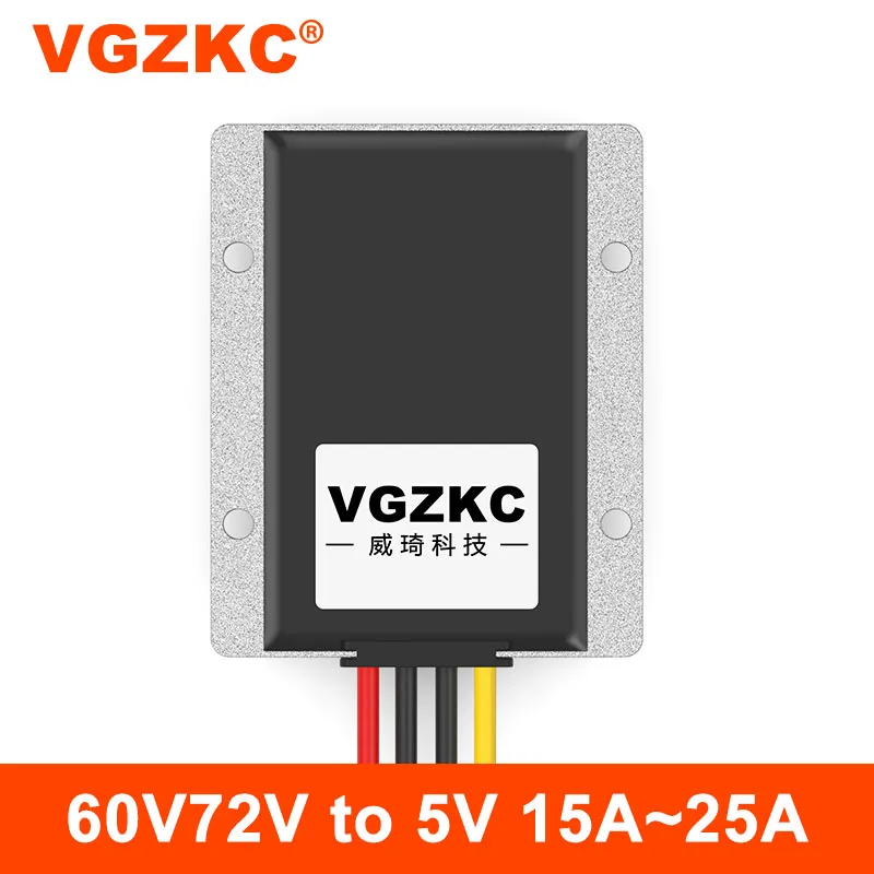 

VGZKC 48V60V72V to 5V 15A 20A 25A DC power regulator 20-85V to 5V step-down converter DC-DC power module