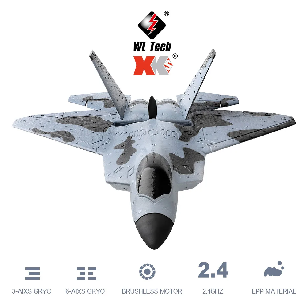 WLtoys XKS A180 радиоуправляемый самолет 3 канальный бесщеточный двигатель 3D 6G режим