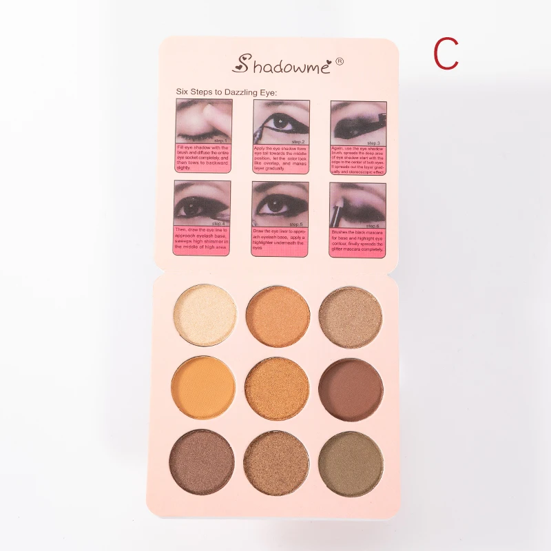 Лучшие продажи глаз диск для теней 9 цветов Тени макияжа оптом |