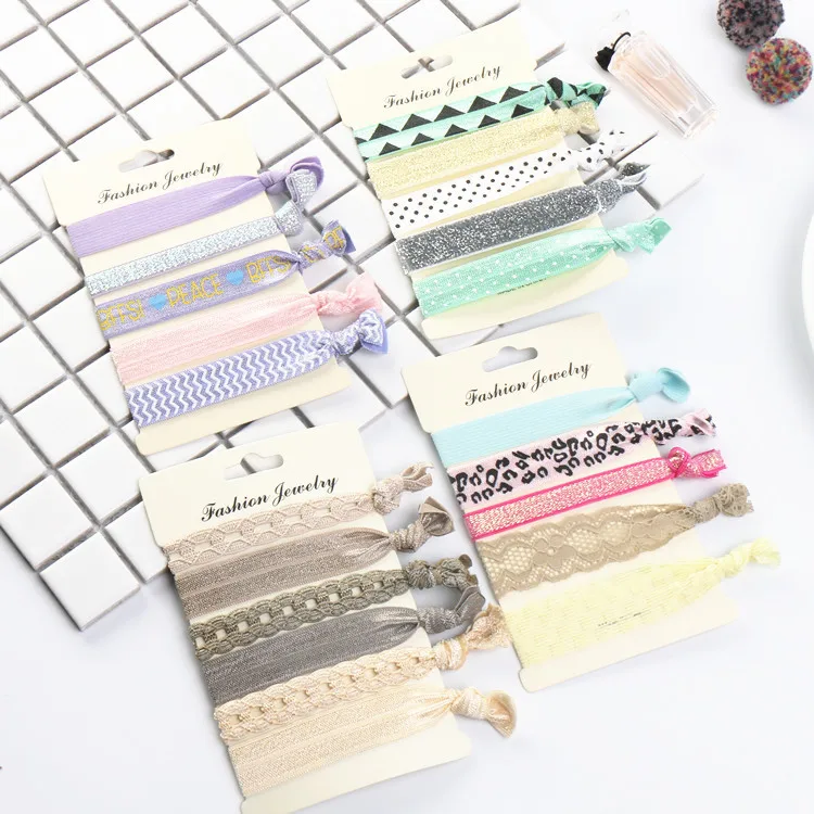 6 шт./лот ручная работа карамельные нейлоновые повязки на голову для детей