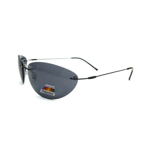 Солнцезащитные очки Мужские без оправы, ультралегкие Поляризационные солнечные очки в стиле нео из титановой матрицы, для вождения