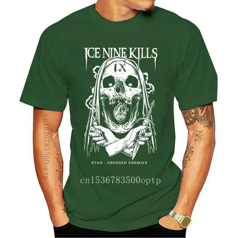 

New Ice Nine Kills Metalcore Band Poster Men's Black Tops Tee T Shirt Size S 3XL T-Shirt Free Shipping Funny Tops