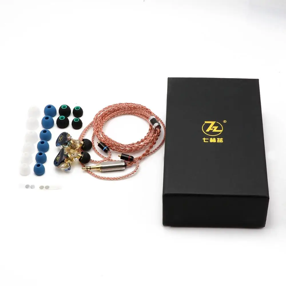 7HZ i 77 Динамический драйвер HiFi в наушники вкладыши Наушники IEMs со съемной MMCX