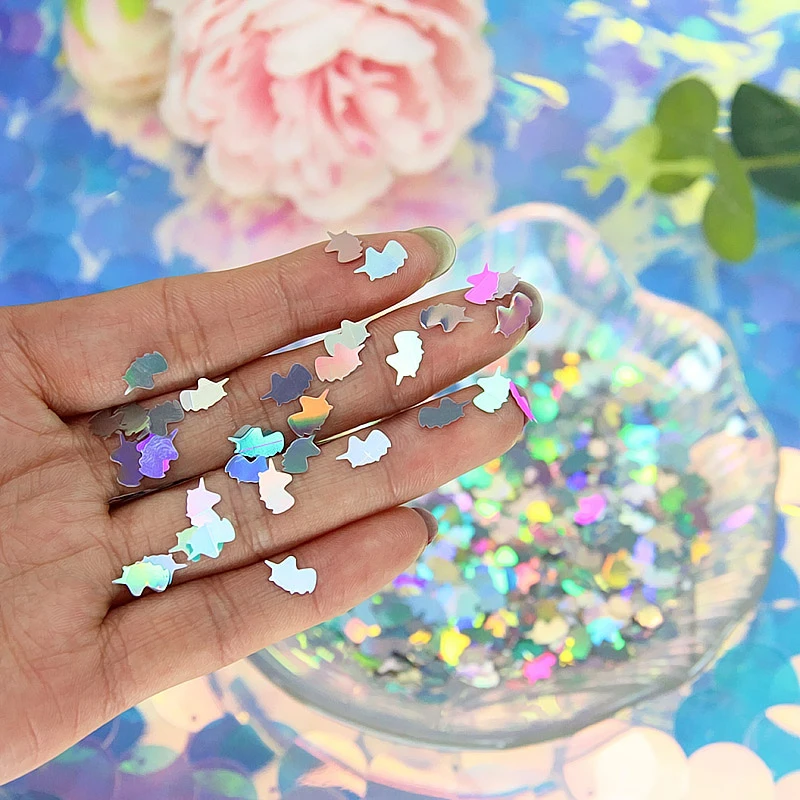 Boxi 10 г Блестящий слайм добавки животные переливающиеся блестки поставки