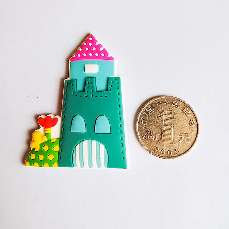 Креативный мультяшный Солнечный Радужный мягкий стикер на холодильник