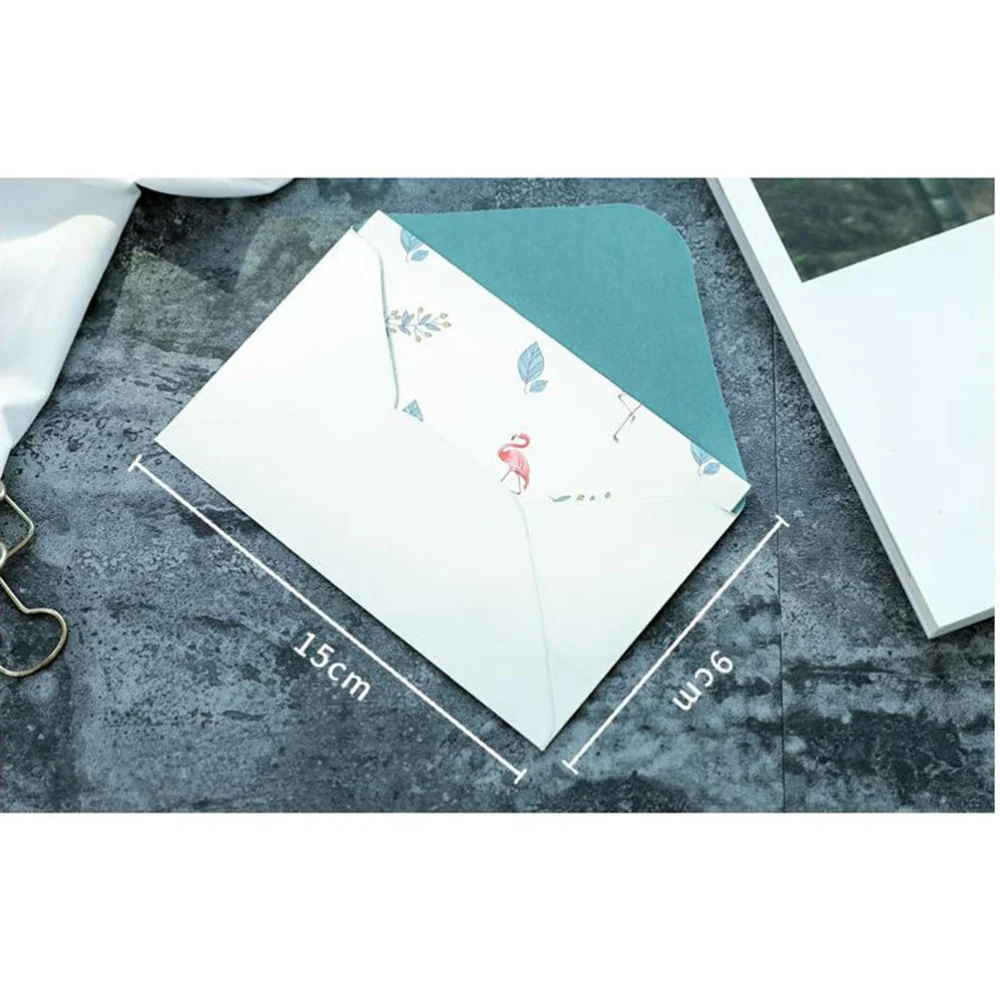 

10 Sets 4pcs Letter Paper with 2 Envelope in 1 Set Colorful Greeting Letter Writing Stationery Envelope Letter Paper Set (