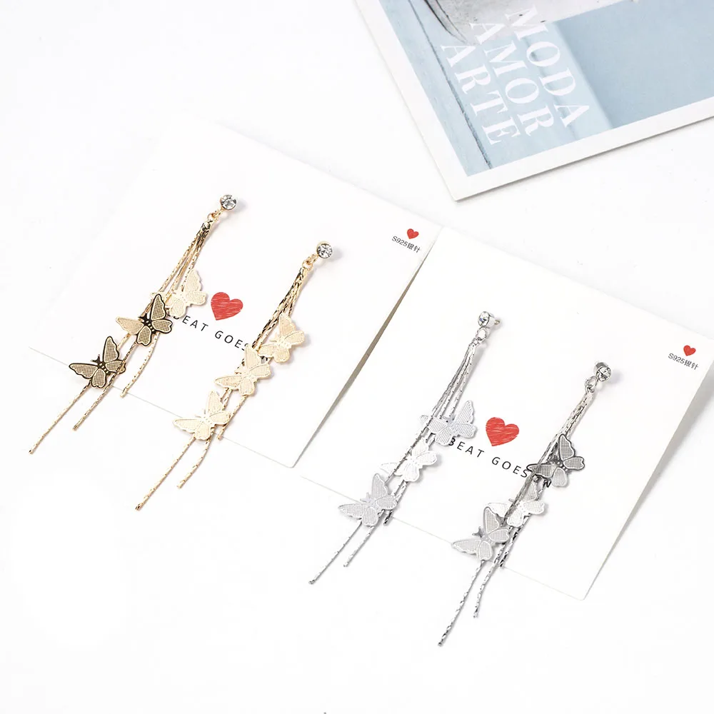 Длинные круглые серьги с кисточками для женщин Подвесные женская бижутерия в