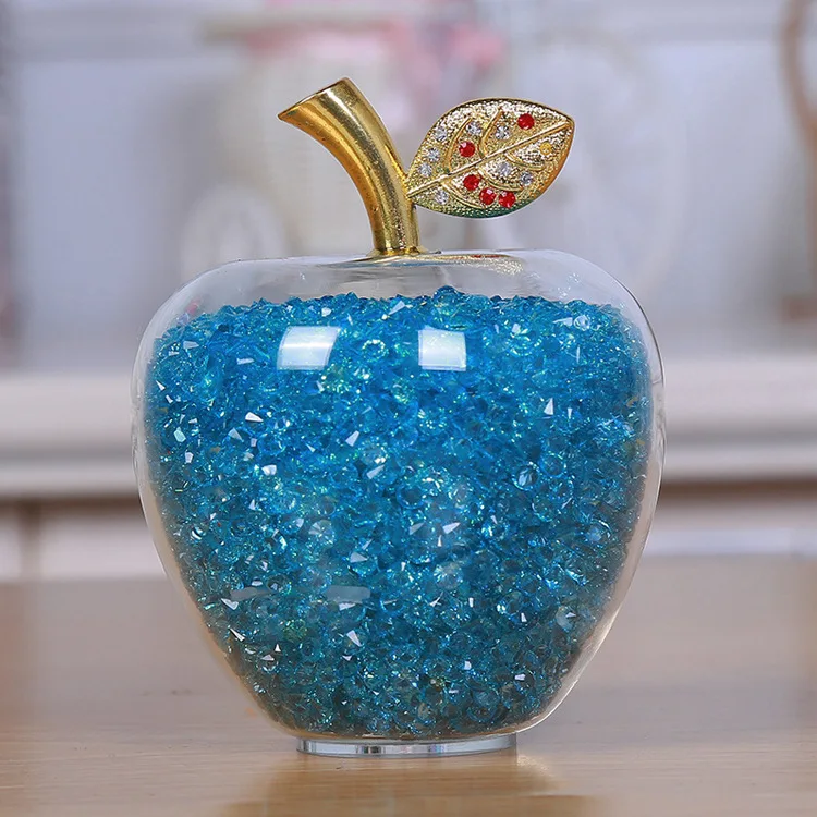 Прозрачный кварцевый кристалл яблоко креативные подарки на Рождество День