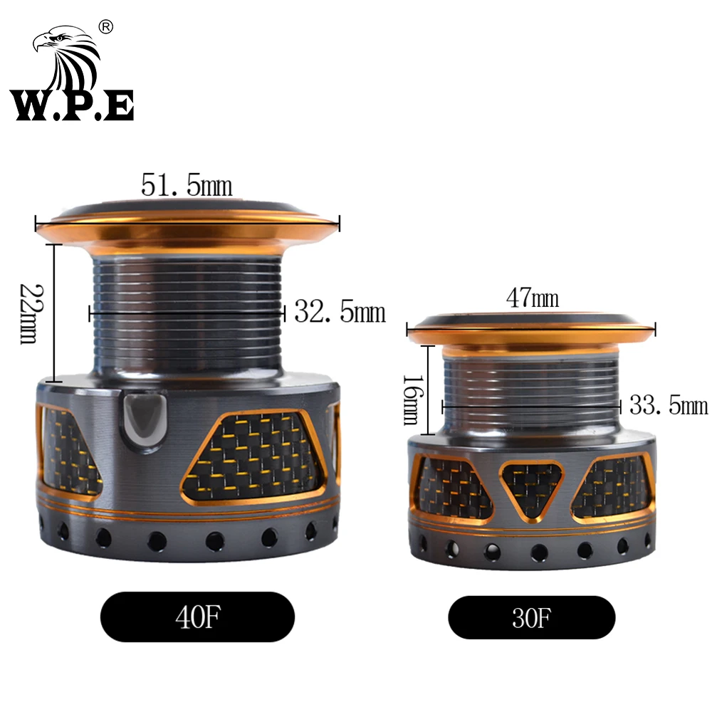 W.P.E SC16 30F/40F серия 9 + 1 шарикоподшипники спиннинговое рыболовное колесо с высокой