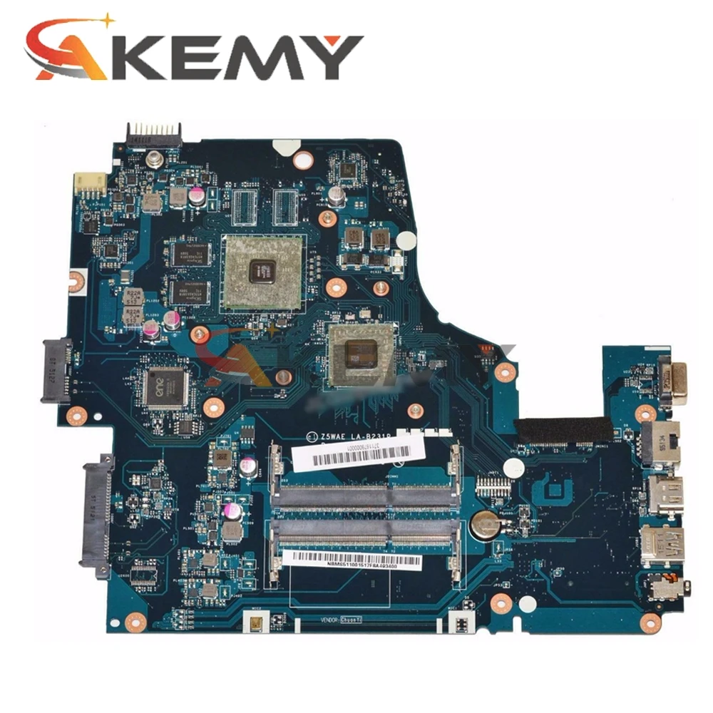 Akemy для Acer aspire E5-521 E5-521G Материнская плата ноутбука Z5WAE LA-B231P NBMS511001 DDR3 с A8-6410