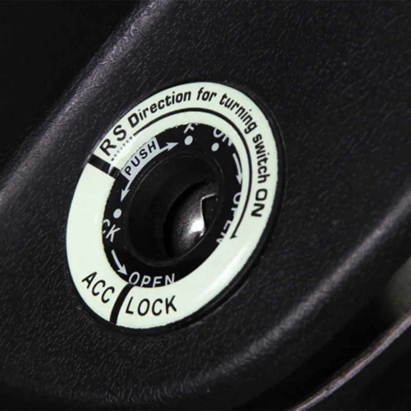 Светящаяся наклейка крышка переключателя зажигания автомобиля светящееся