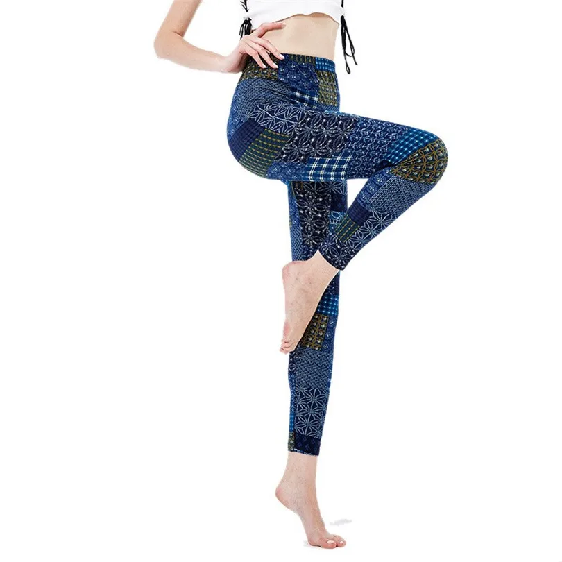 

INDJXND Patch Women Leggings Fitness High Waist Push Up Polyester Workout Jeggings Casual Female Ankle-Length Polyester Bottom