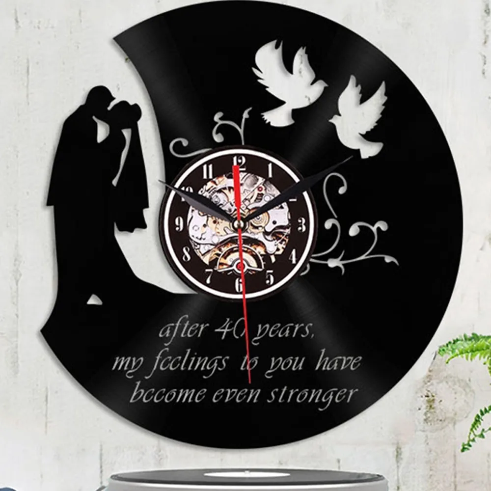 Виниловая пластинка настенные часы с подвеской 3D Ретро Настенные декор для