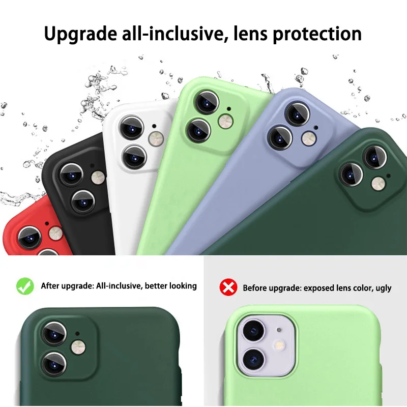 Kowkaka Жидкий чехол для телефона iPhone 11Pro Max простой сплошной цвет защита пушистая