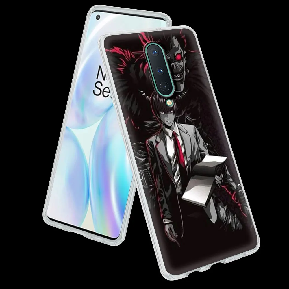 

Death Note Case for OnePlus 8 Nord N10 N100 5G 7T 8T 7 8 Pro One Plus Z Soft Smart Phone Cover Matte Clear Coque Shell Bag Cell