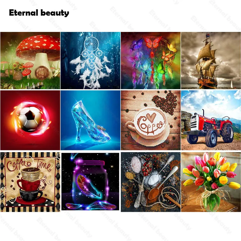 

Diamond Painting Landscape Art Full Diamond Embroidery Fruit Flower Coffe Scenery Needlework Diy Pictures of Rhinestones Artwork