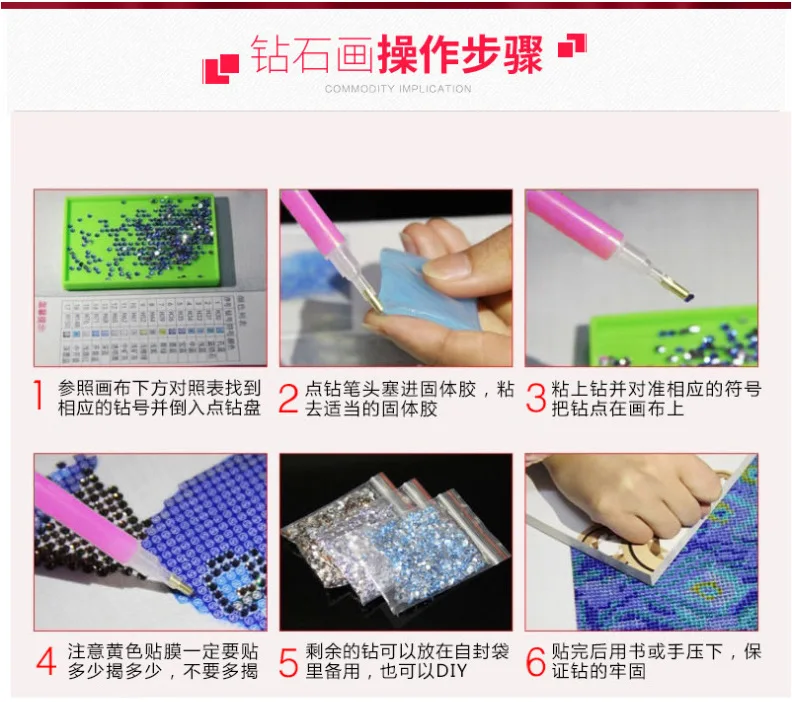 

DIY new Christmas series diamond decoration with round diamond sticking Diamond Cross Stitch