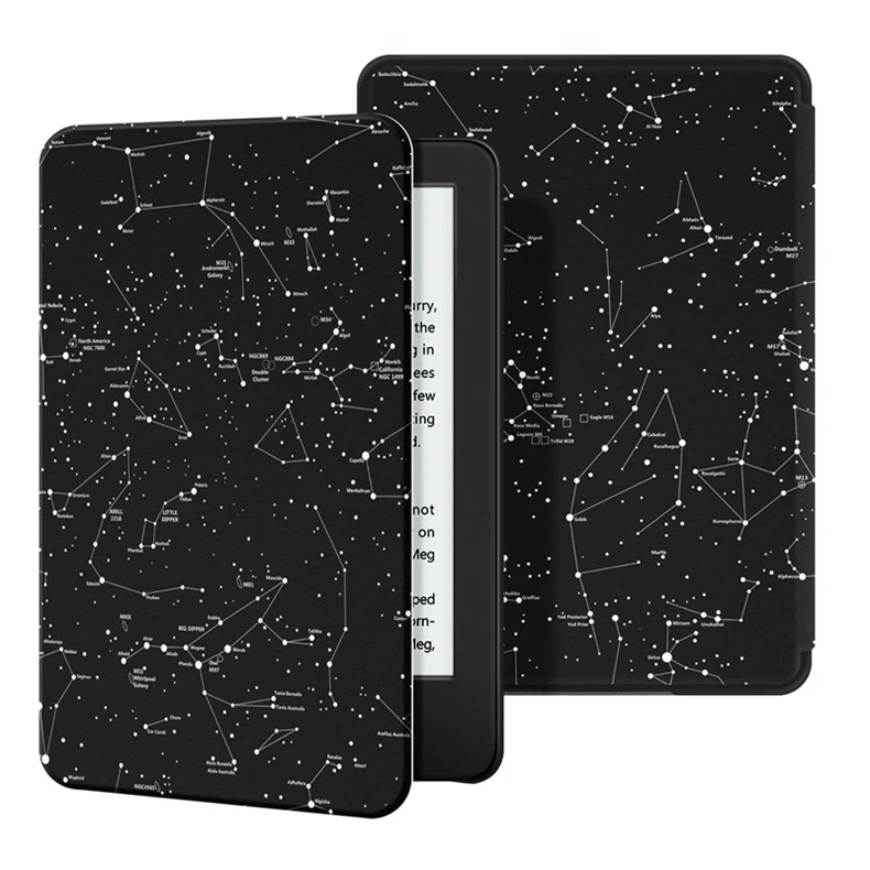 Чехол для всех новых Kindle 10th Gen выпуска тонкий защитный смарт-чехол с принтом из искусственной кожи чехол с автоматическим выключением/пробуждением