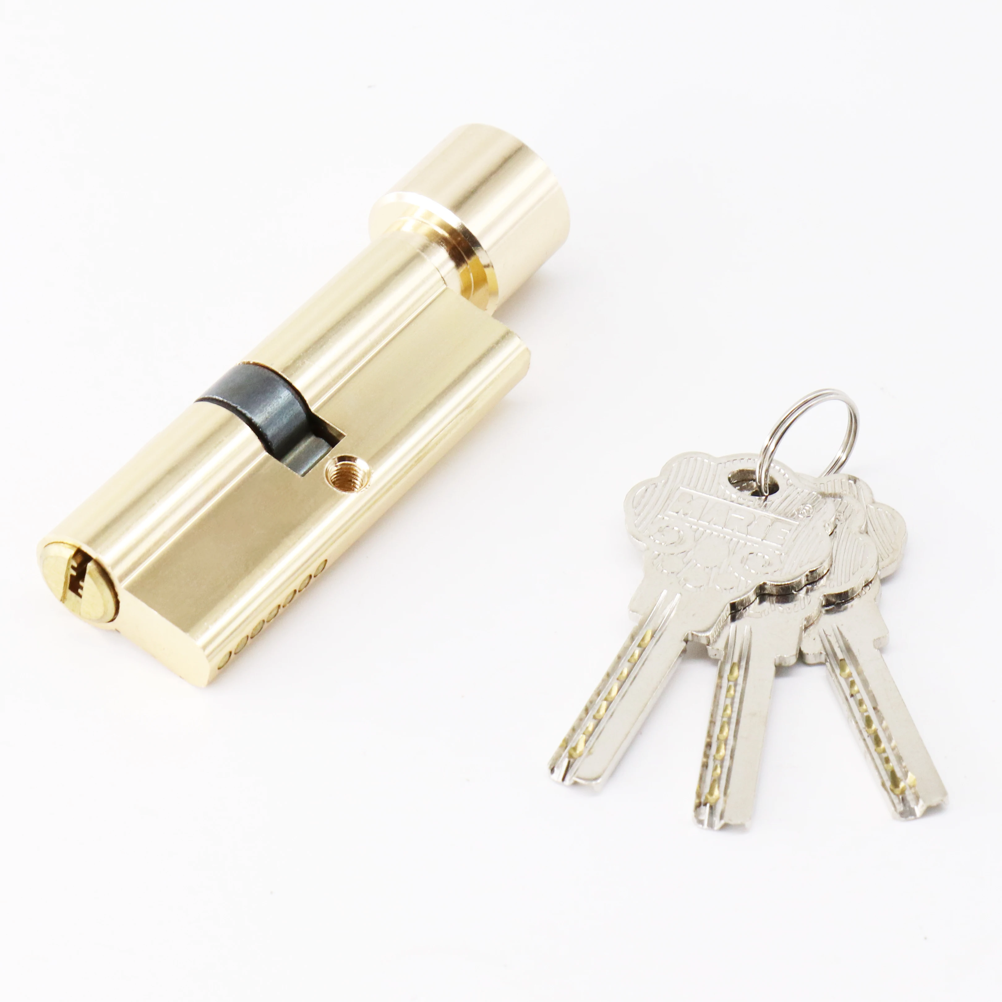 Прочный алюминиевый замок золотого цвета ручка дверного замка цилиндр передняя