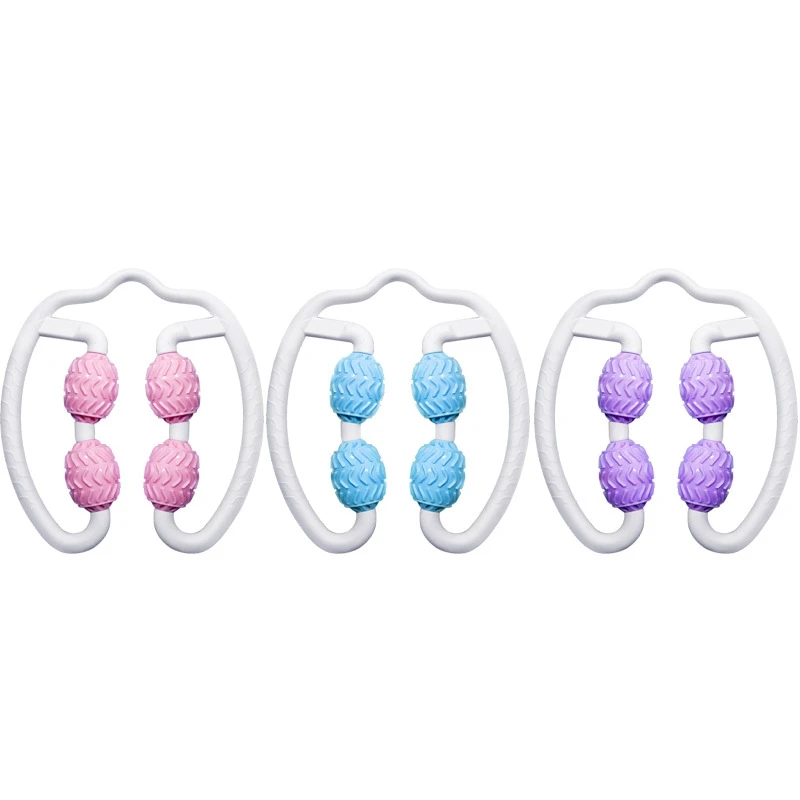 

Muscle Roller Relaxation Wheel Calf Massage Fitness 4 Wheels Foam Shaft Ring Leg Clamp Massager Brazil Drop Shipping