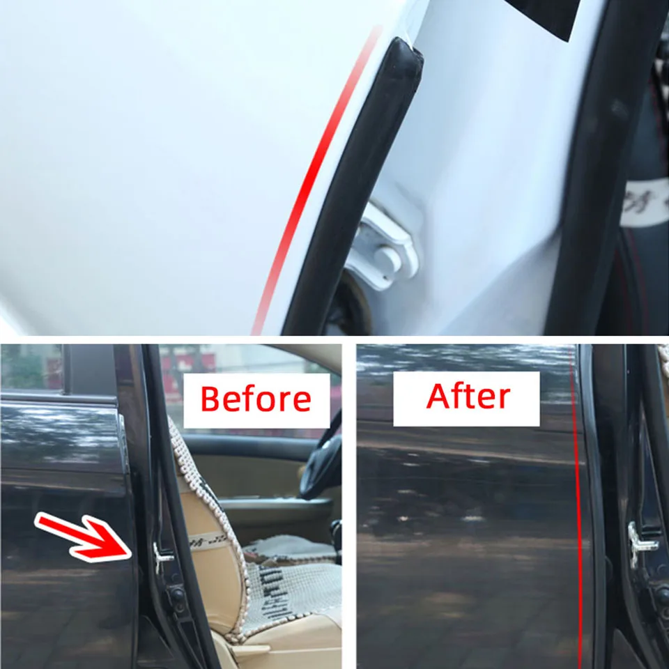 1.6m Car Door Seal Strip B Pillar Lock Rubble Edge Sealing Window Trim Sound Insulation Anti-collision | Автомобили и мотоциклы