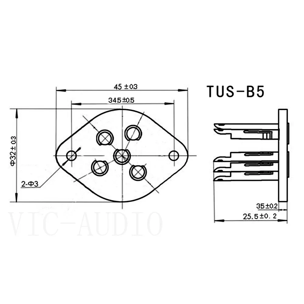 2 шт. 5-контактный трубный разъем для PX4 PX5 RGN1064 U19 U18 B4 вакуумный Разъем усилитель