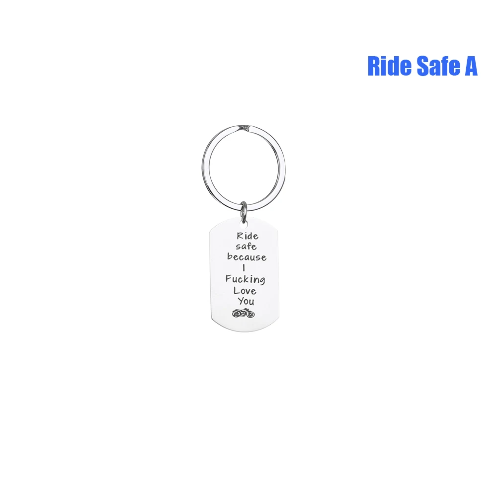 Ride Safe A Забавный парный брелок у вас есть мое сердце и моя задница цепочка для ключей в форме сердца брелок для женщин мужчин ювелирные изделия Mujer подарок для парня девушки - Цвет: Ride Safe A
