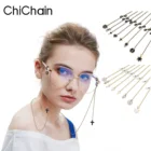 Прямоугольные элементы в стиле ретро, двойные цвета с силиконовой петлей для всех очков с тонким элегантным ремешком Ait-jump