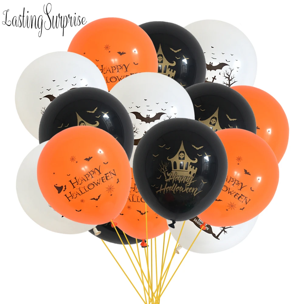 Латексные шары на Хэллоуин с привидениями реквизит дом Globos конфетти летучая мышь