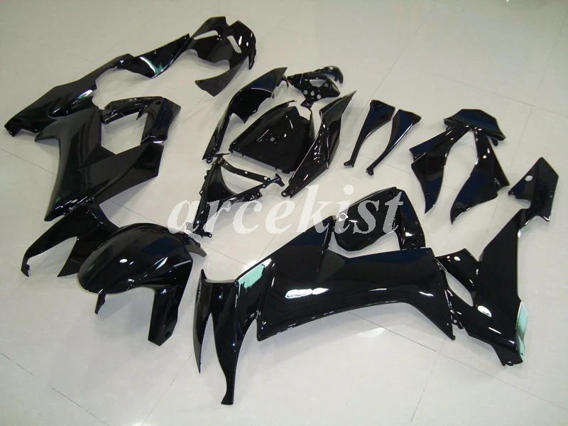 

4Gifts New ABS Plastic Full Fairings kit Fit For Kawasaki Ninja ZX-10R 2008 2009 2010 08 09 10 10R Bodywork set All black Glossy