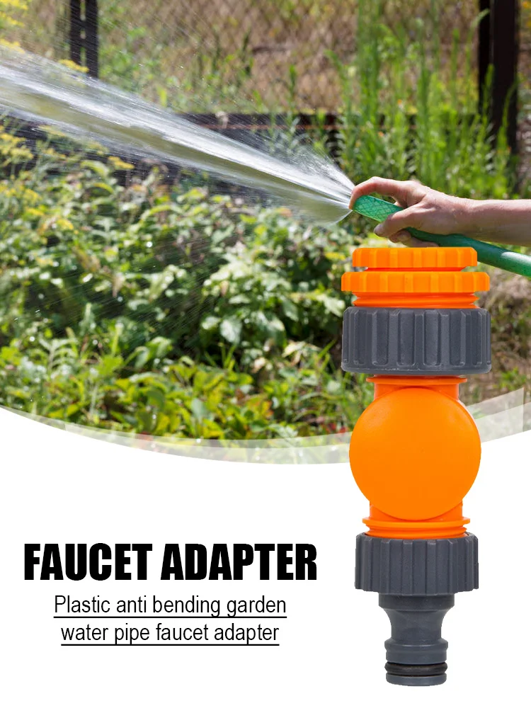 

Water Tap Splitter Rotatable Quick Connector 1/2 3/4 Water Pipe Fast Access Coupling Joint Garden Agriculture Irrigation Fitting