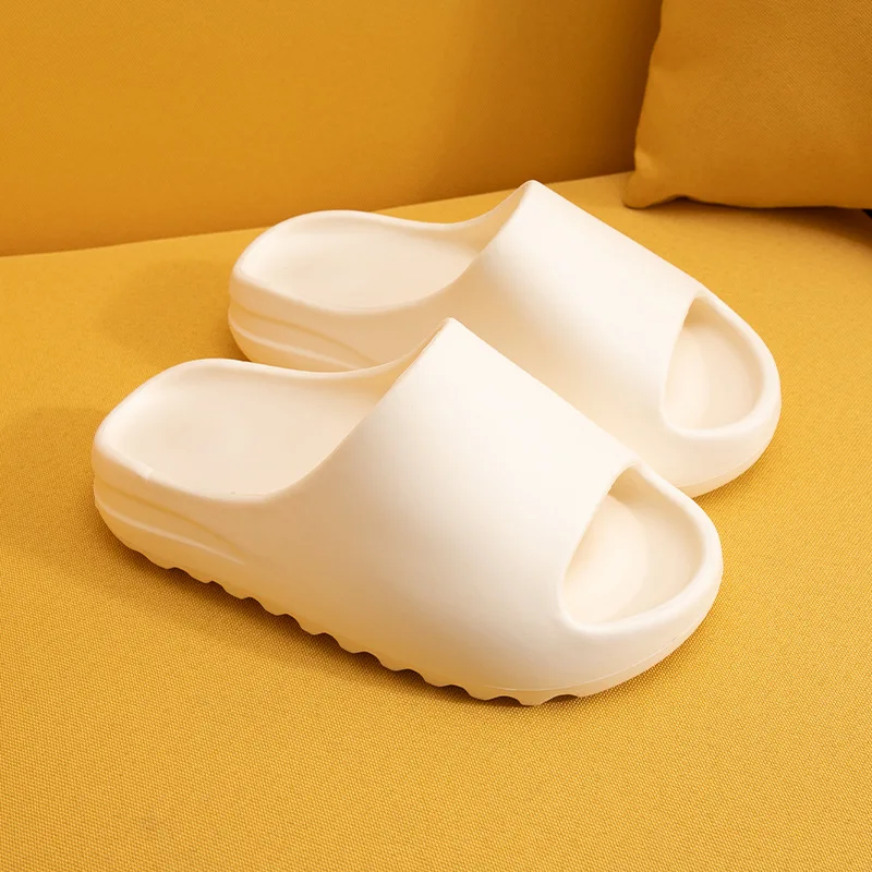 Men And Women Couple Thicken Summer Slippers Female Solid Color Home Indoor Shoes Serrated Edge Breathable Flip Flops |