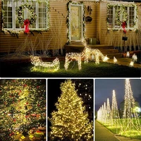 moonlux 5m outdoor led copper wire fairy string light waterproof wedding party decoration xmas party decor string light