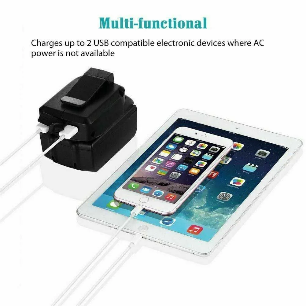 Лидер продаж зарядное устройство с 2 USB-портами для телефона Makita 18 в 14 4 В