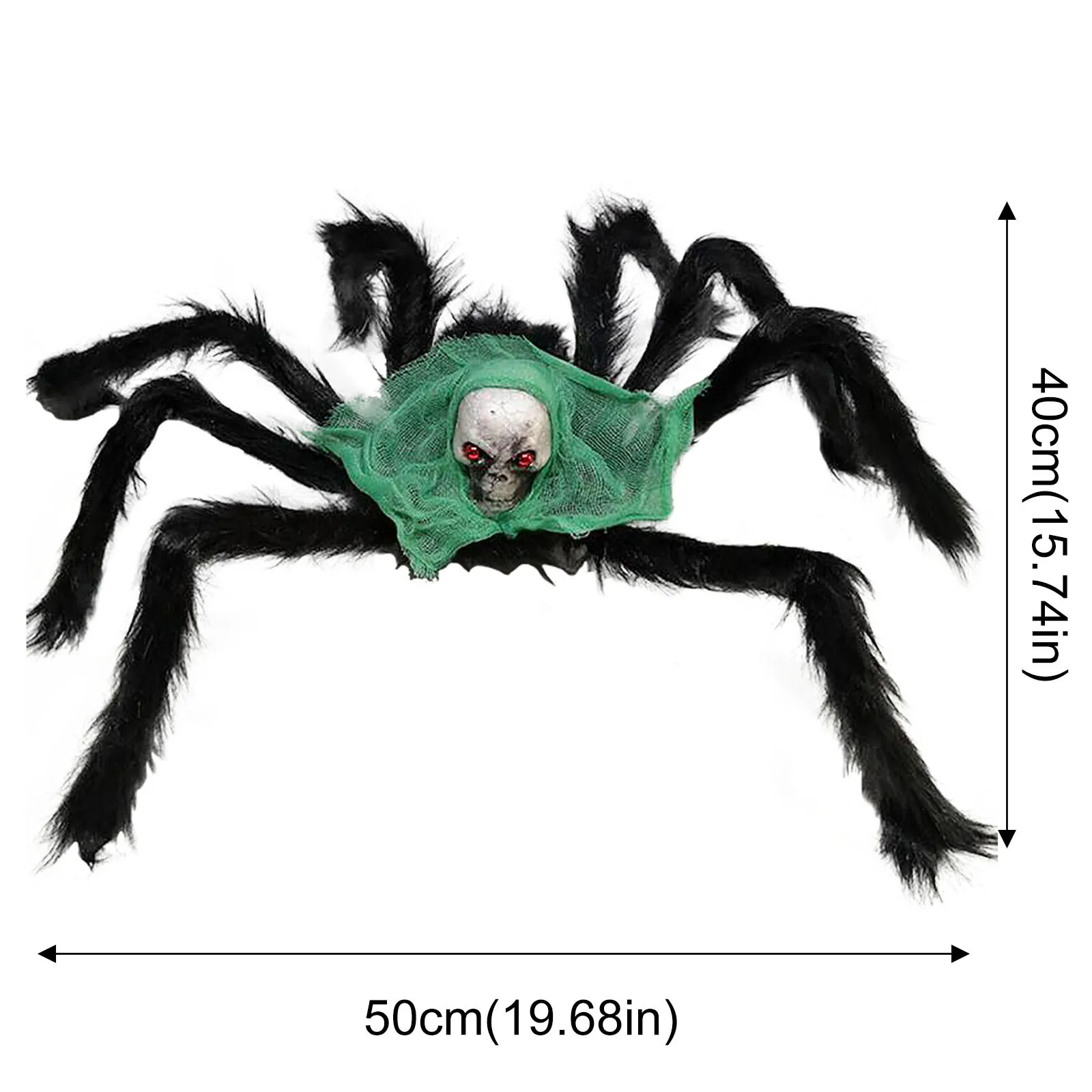 

Plush Spider Halloween Scary Black Spider Red Eyes Spider Scary Hairy Black Props, For Indoor Outdoor Decor Yard Decoration