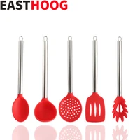 1pc silicone kitchenware non stick cookware cooking tool spatula ladle egg beaters shovel spoon soup kitchen utensils set