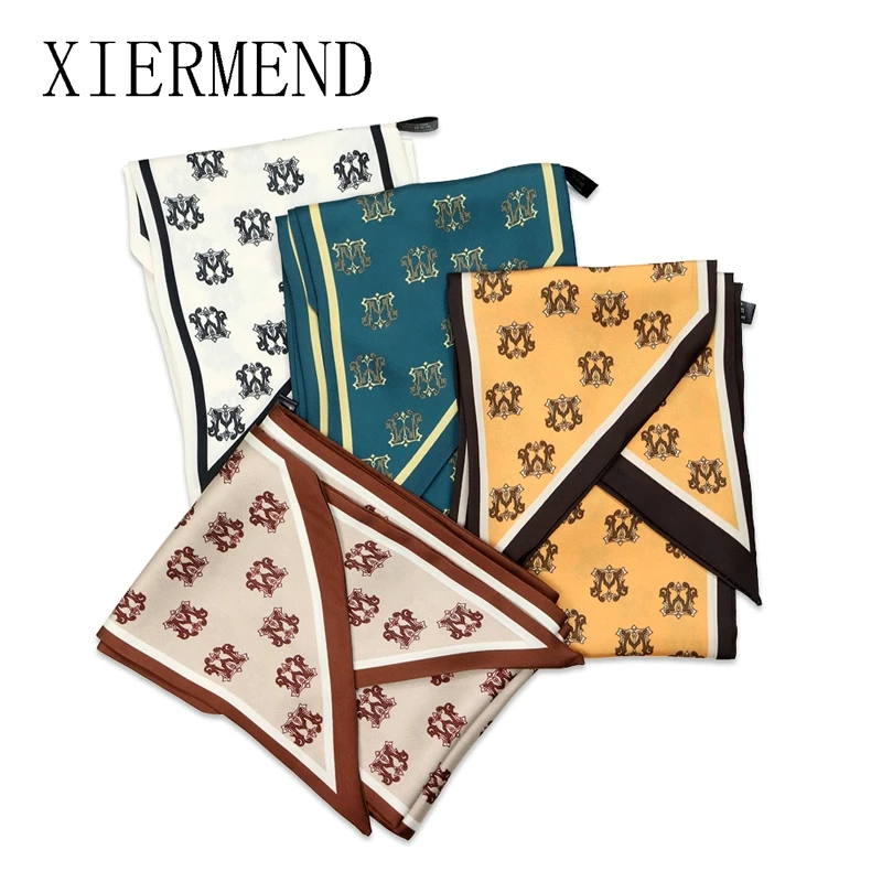 

Widen longer scarves female crown spring autumn hair band French wide strip scarf tied hair ribbon women skinny scarf