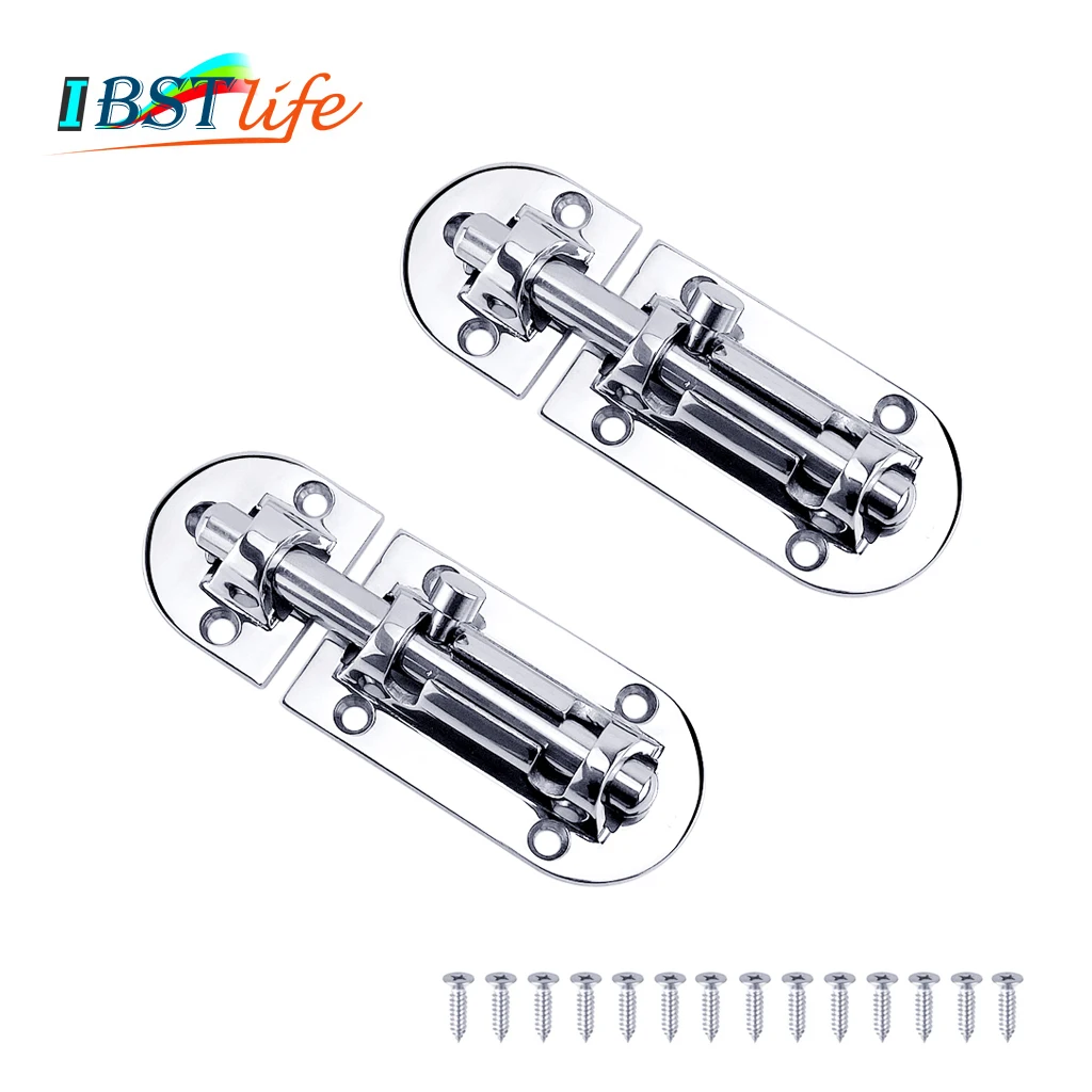 

2X Marine Grade Stainless Steel 316 Boat Barrel Bolt Cabinet Door Latch Lock For Boat Yacht RV Door Window Hardware Accessories